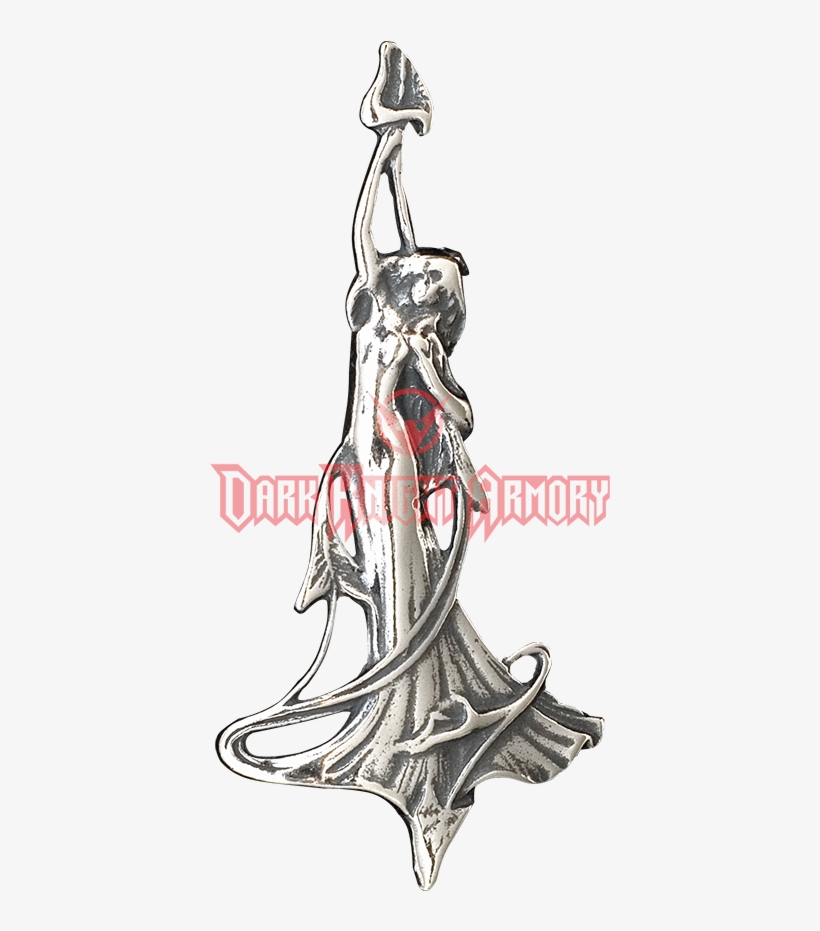 Art Nouveau Goddess Dangle Pendant - Barbarian Rugby Club, transparent png