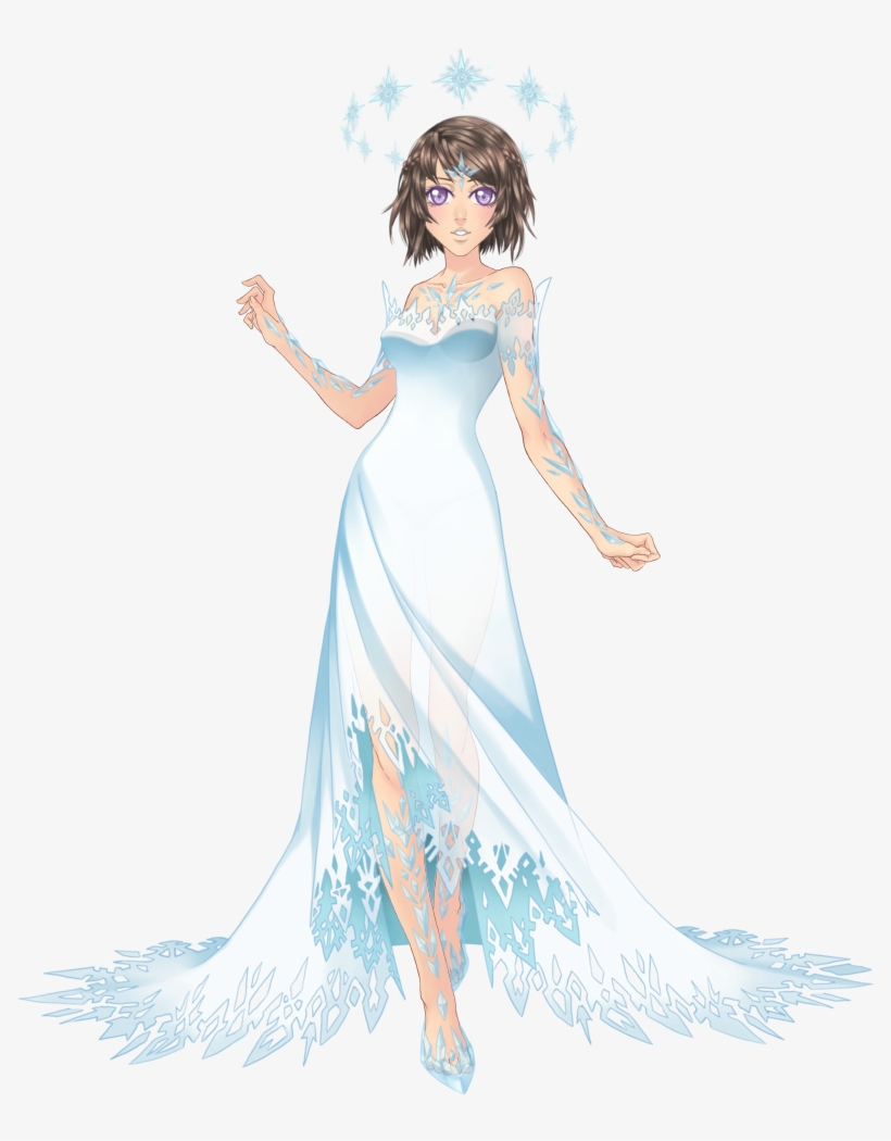 Outfit Snow Queen 1 - Snow Queen Eldarya, transparent png