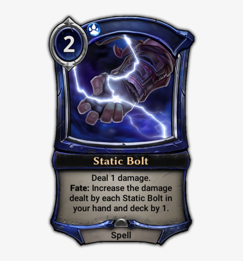 Static Bolt - Frog Eternal Card Game, transparent png