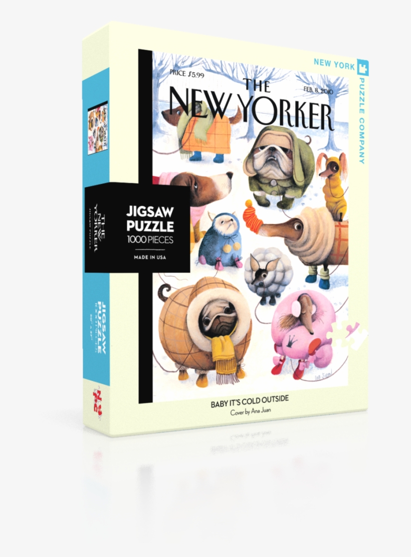 New York Puzzle Ny166 - Baby It's Cold Outside New Yorker 1000 Pieces Jigsaw, transparent png