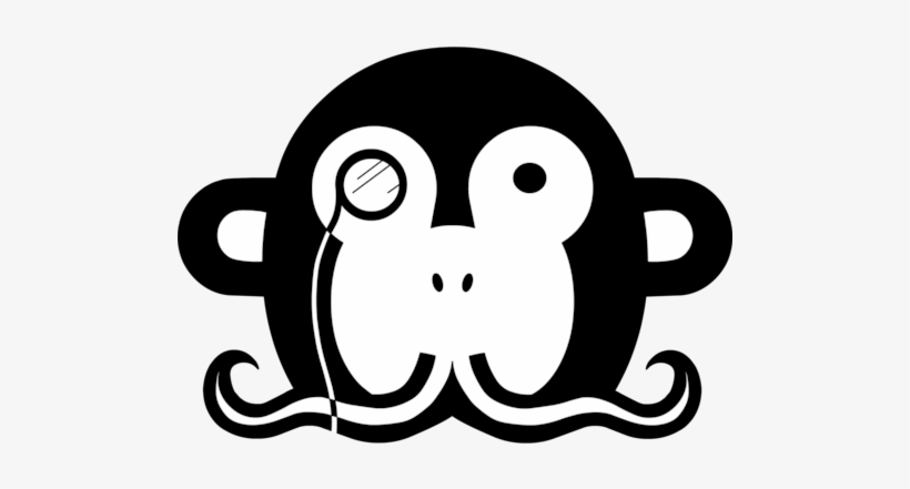 Monkey With A Mustache - Moustache, transparent png