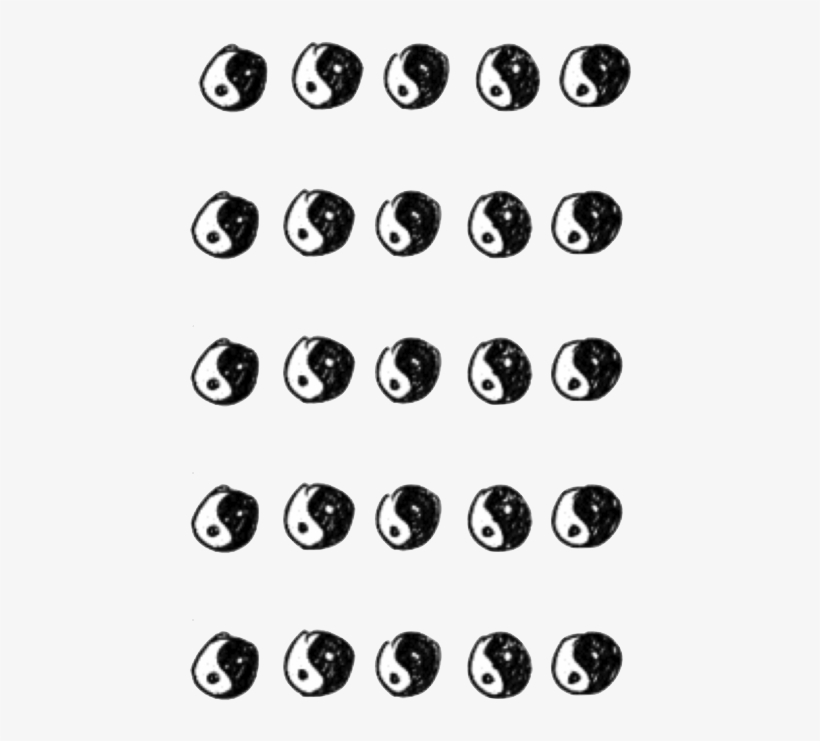Group Of Yin Yang Overlay Tumblr Overlay Backgrounds Black And