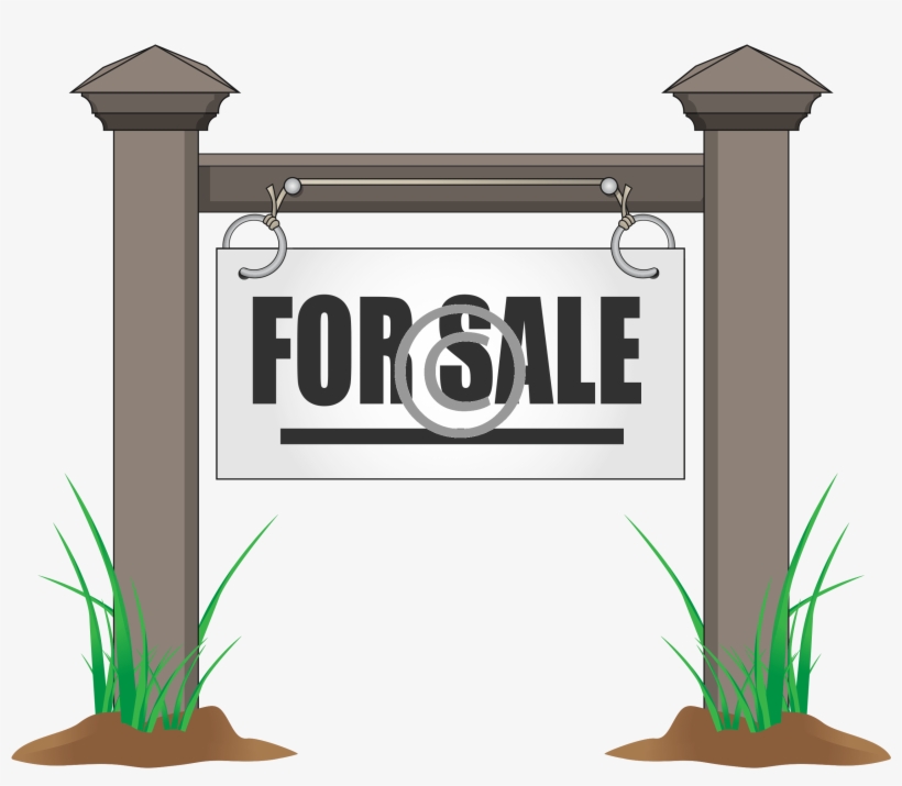For Sale Sign Post - Illustration, transparent png