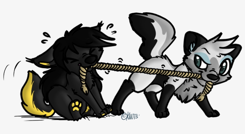 Tug O War Shen & Kero - Cartoon, transparent png