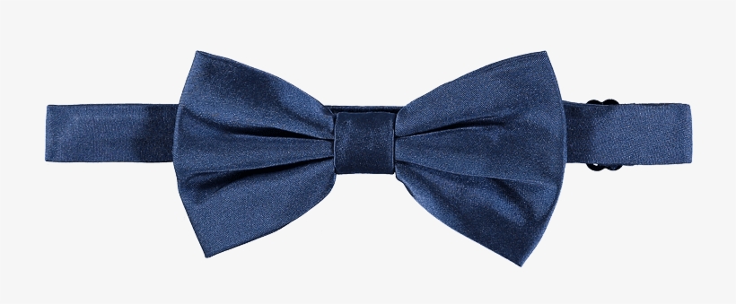Blue Silk Bow Tie - Necktie, transparent png