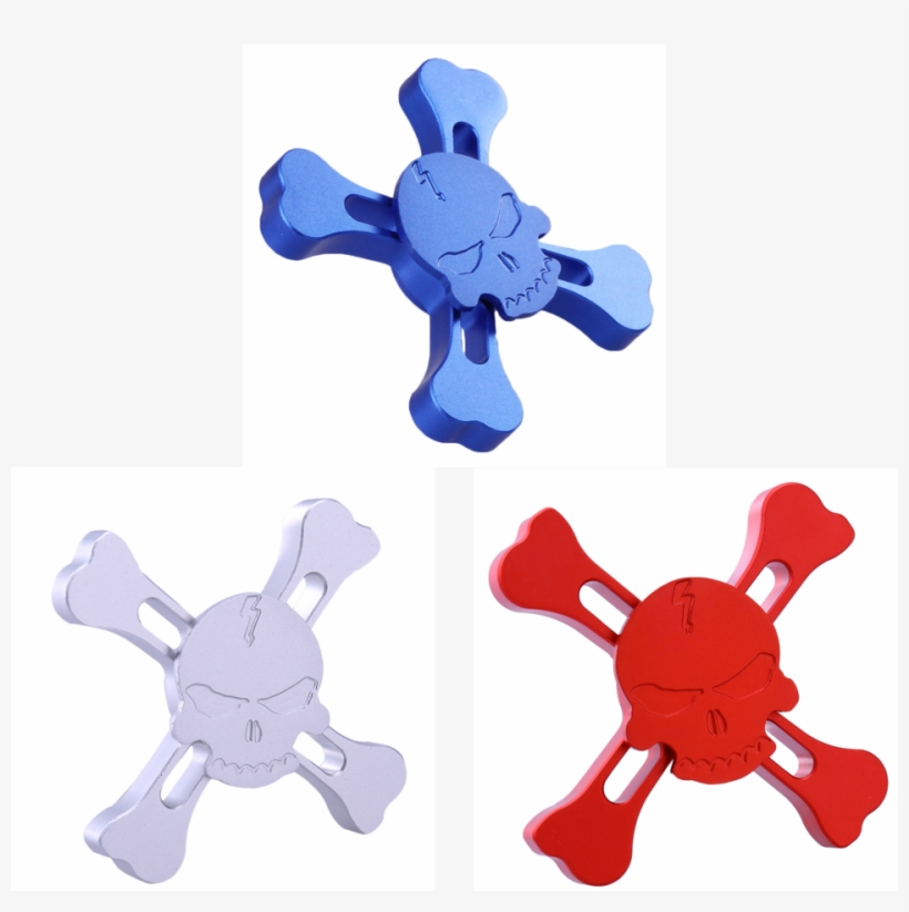 Pirate Skull & Crossbones Fidget Spinner - Blue Skulls And Crossbones Fidget Spinners, transparent png