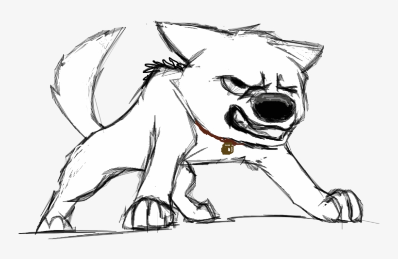 Angry Bolt By Shibasnowynatural On Clipart Library - Drawing Of A Angry Dog, transparent png