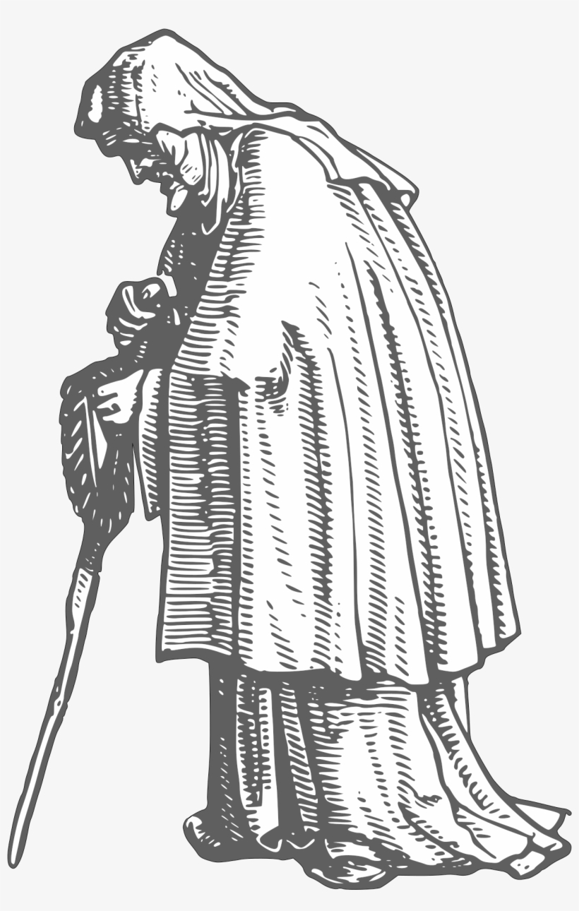 This Free Icons Png Design Of Robed Old Woman, transparent png