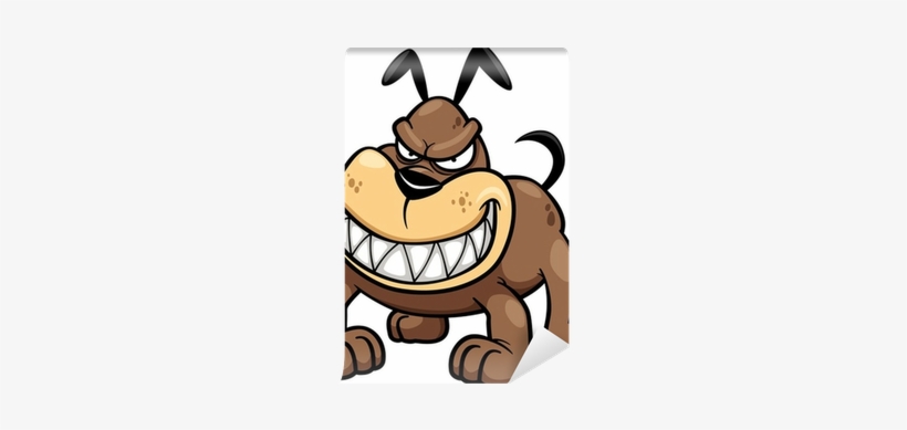 Vector Illustration Of Angry Dog Wall Mural • Pixers® - Angry Dog Ball Vector, transparent png