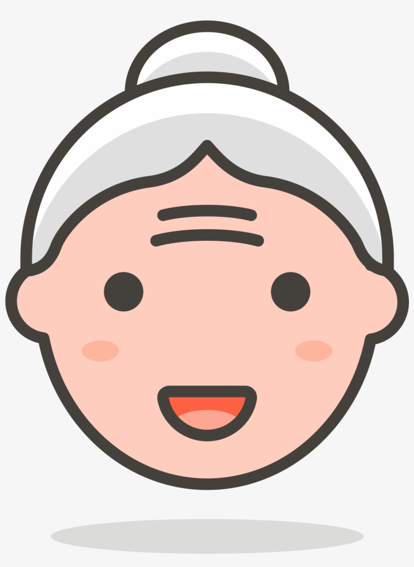 Open - Old Woman Vector Png, transparent png