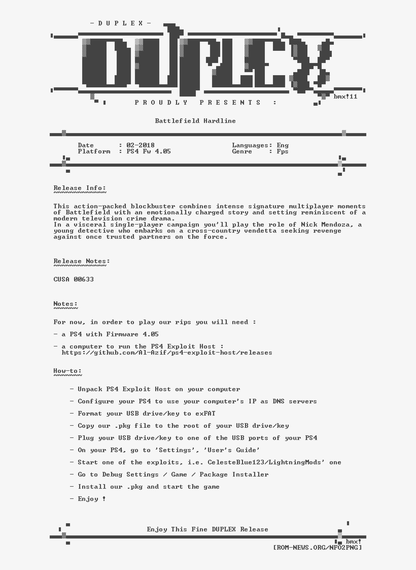 Battlefield Hardline Ps4duplex Playstation 4 632x1056 PNG