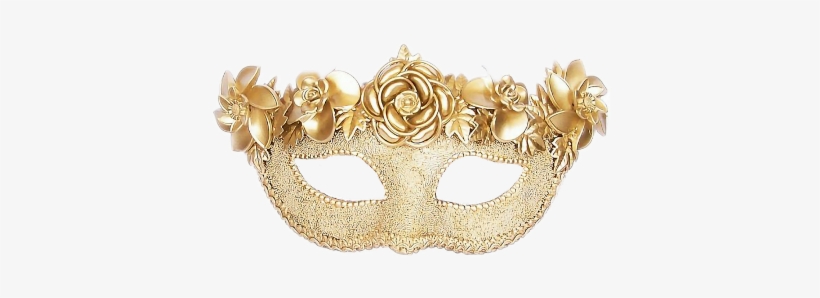 Sequin Gold Masquerade Masks, transparent png