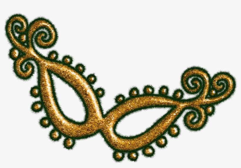 Mask,holiday,golden,gold - Carnival, transparent png