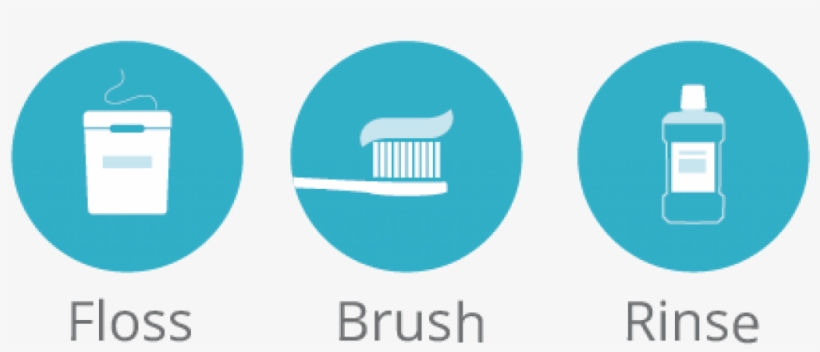 Floss Brush Teeth Rinse, transparent png