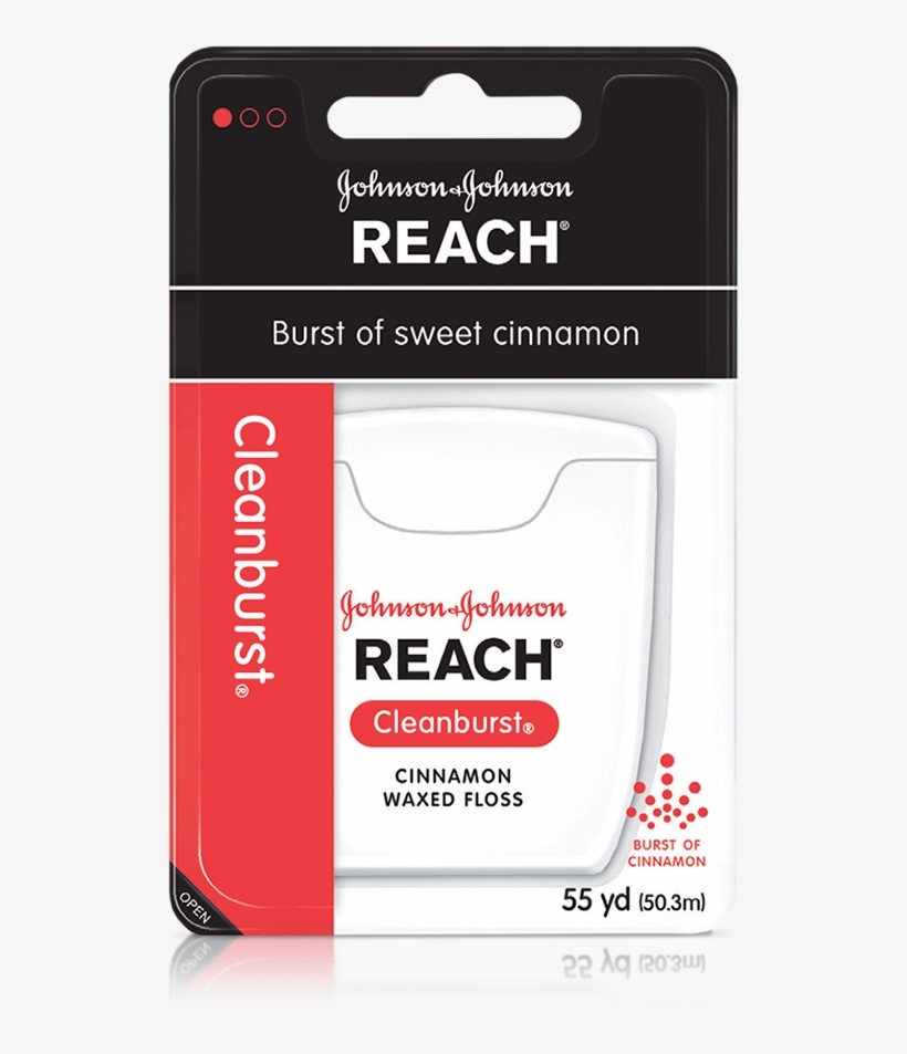 Reach® Cleanburst® Cinnamon Floss - Reach Cinnamon Dental Floss, transparent png