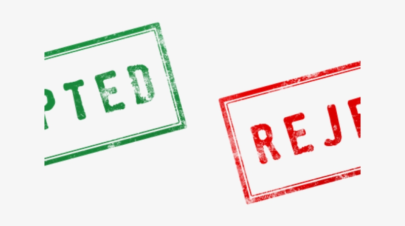 Rejected Stamp Png Transparent Images - Reject Accepted, transparent png