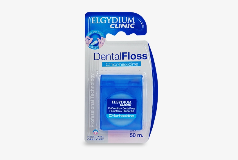 Elgydium Chlorhexidine Dental Floss - Floss Impregnated With Chlorhexidine, transparent png