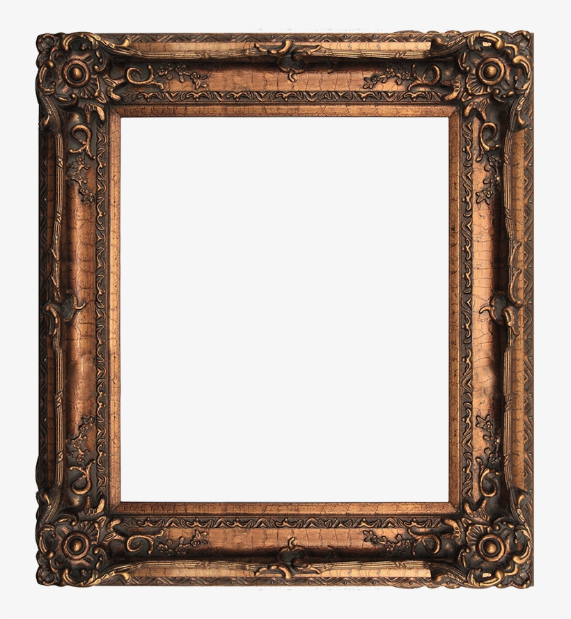16 X 20 Baroque Bronze Gold Ornate And Heavy Oval Frame - Old Photo Frame Portrait, transparent png