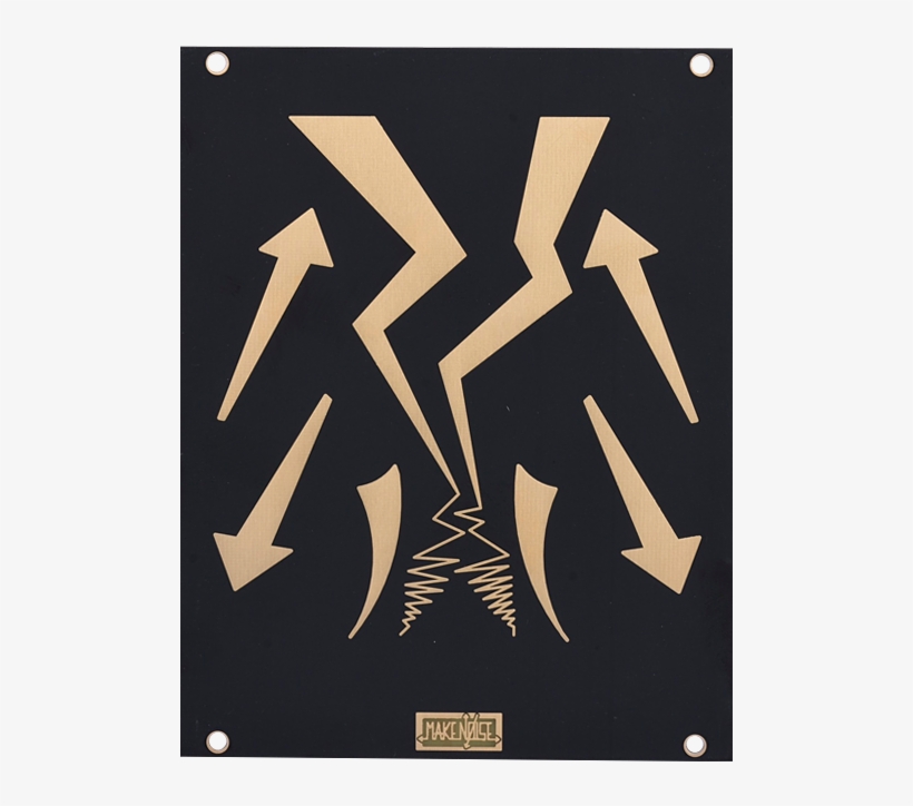 20hp Lightning Bolt Blank - Make Noise 20hp Modular System Blank Panel, transparent png