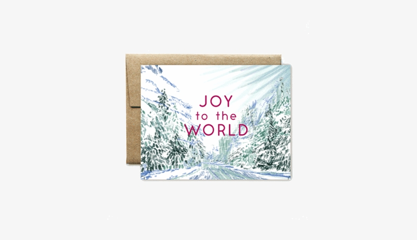 Joy To The World Landscape Card - World Landscape, transparent png