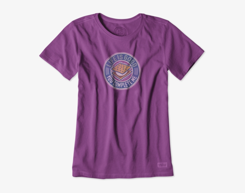 Women's You Complete Me Smore Crusher Tee - T-shirt, transparent png