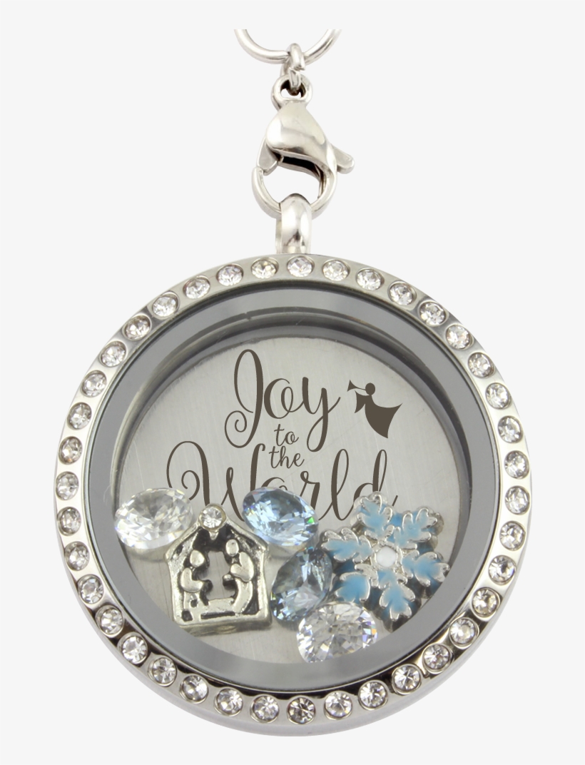 "joy To The World" Christmas Charm Necklace - "let It Snow" Christmas Charm Necklace, transparent png
