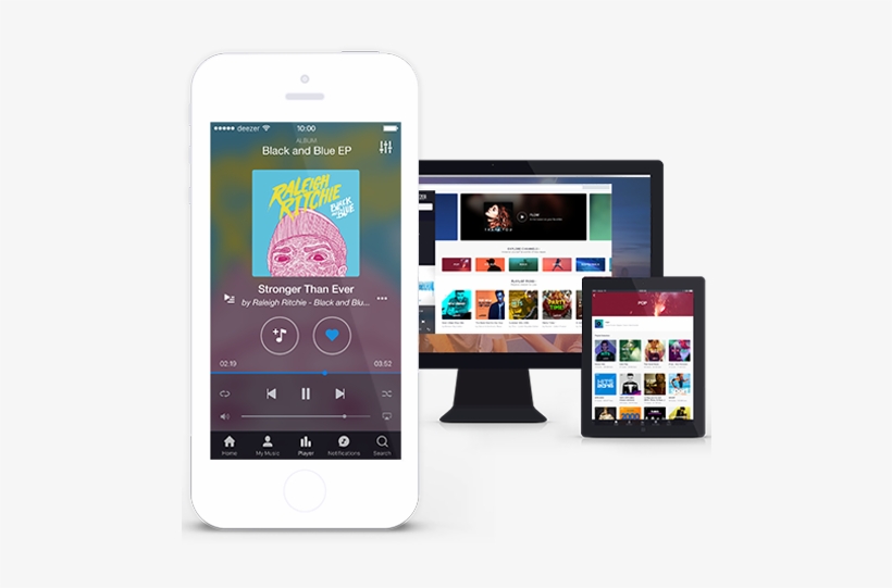 Deezer Premium, transparent png
