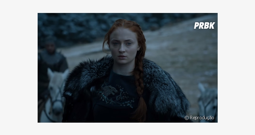 Sophie Turner Aparece Em Novo Trailer De &quot - Sansa Stark Fur Coat, transparent png
