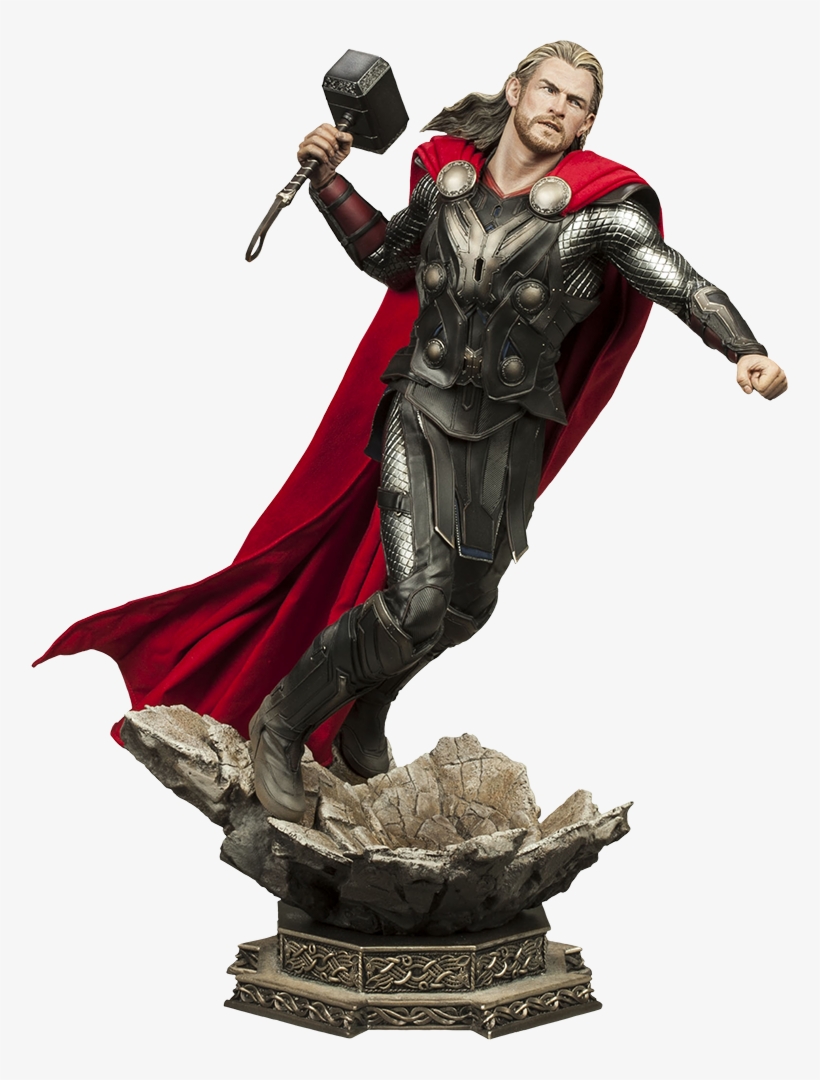 Thor - Thor: The Dark World - Thor Premium Format Statue, transparent png