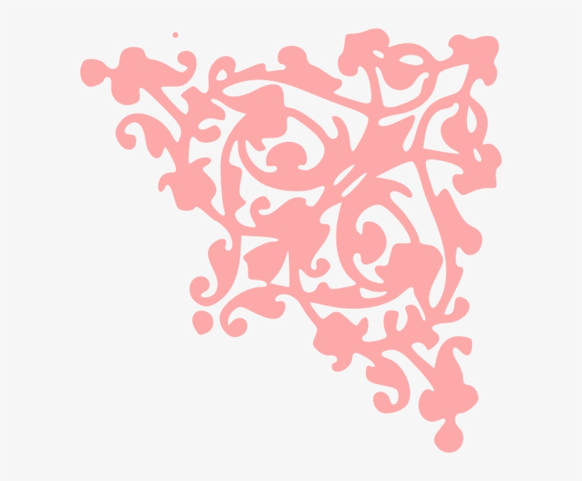Hand Painted Flowers Border Material Png, Vectors, - Peach Flower Vector Png, transparent png