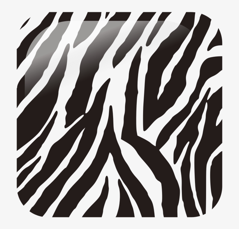 File - Zebra Icon - Svg - Zebra Print, transparent png
