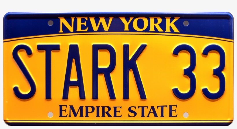 Stark 33 Prop Plate Movie Memorabilia From The Avengers - Placas De New York, transparent png