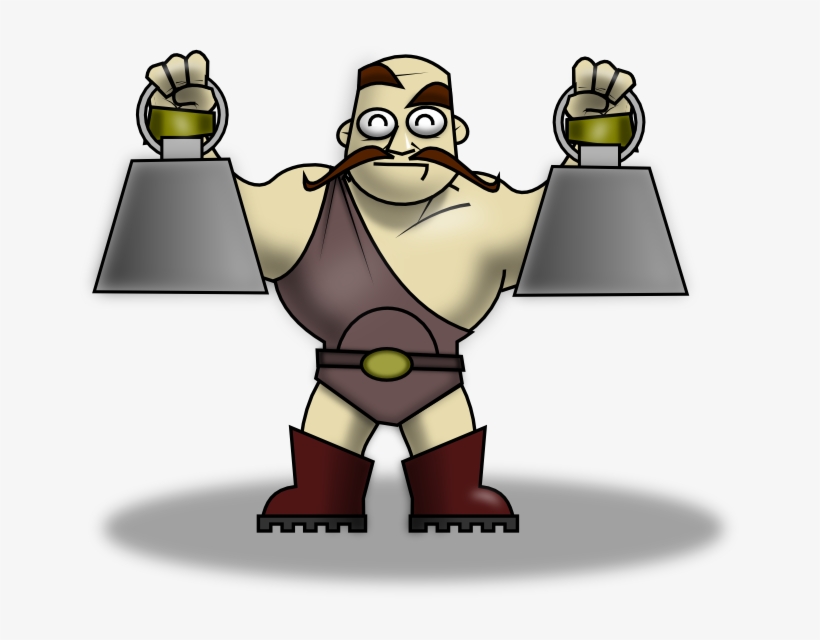 Strong Man Clipart - Letra Ge, transparent png