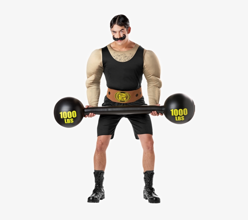 Old Timey Strong Man - Muscle Man Costume Png, transparent png