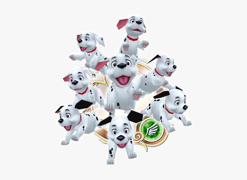 101 Dalmatians Some Of The Ninety-nine Puppies Living - Kingdom Hearts 101 Dalmations, transparent png