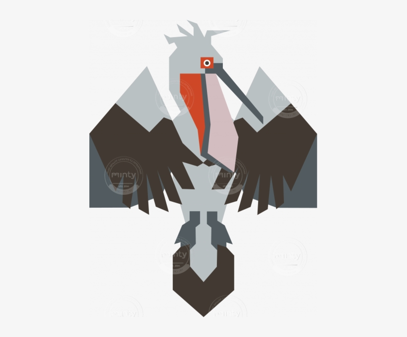 Dalmatian Pelican - Illustration, transparent png