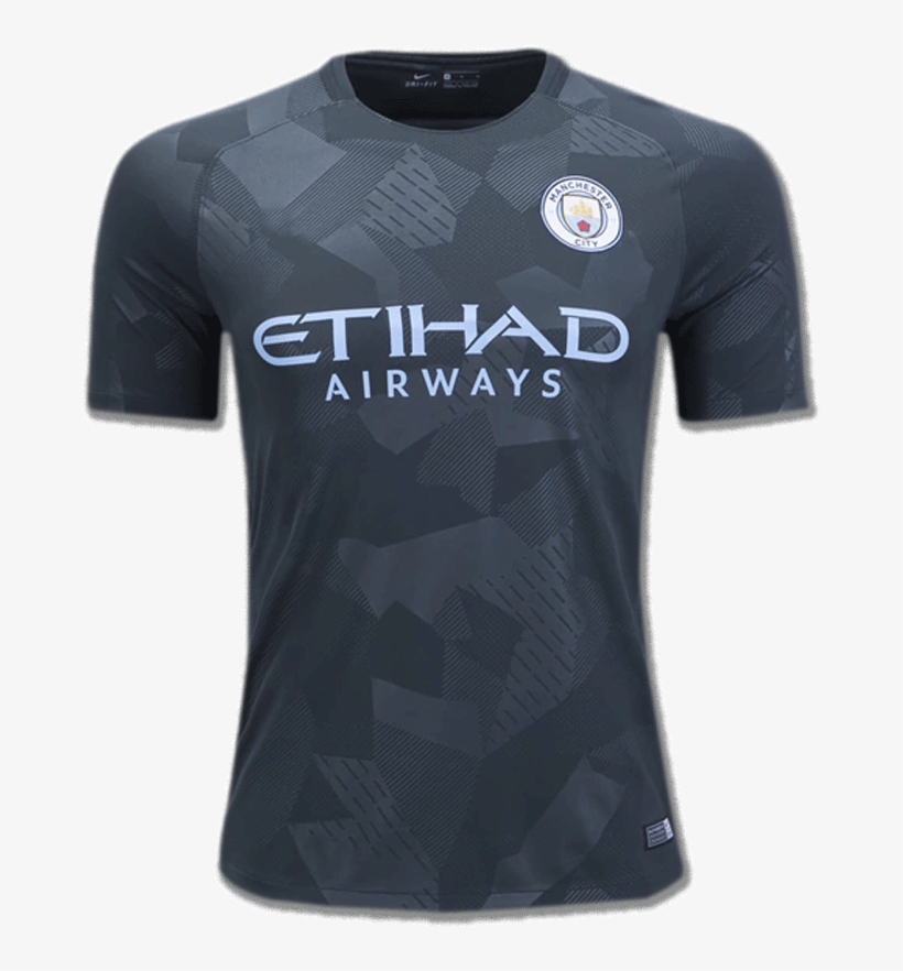 Manchester City Football Jersey 3rd Kit 17 18 - Manchester City 3rd Shirt 18 19, transparent png