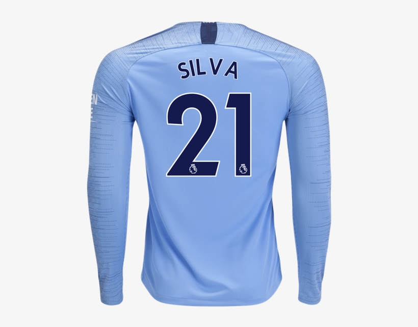 David Silva - Dres Nike Manchester City Silva Home 2017 2018 Dět., transparent png