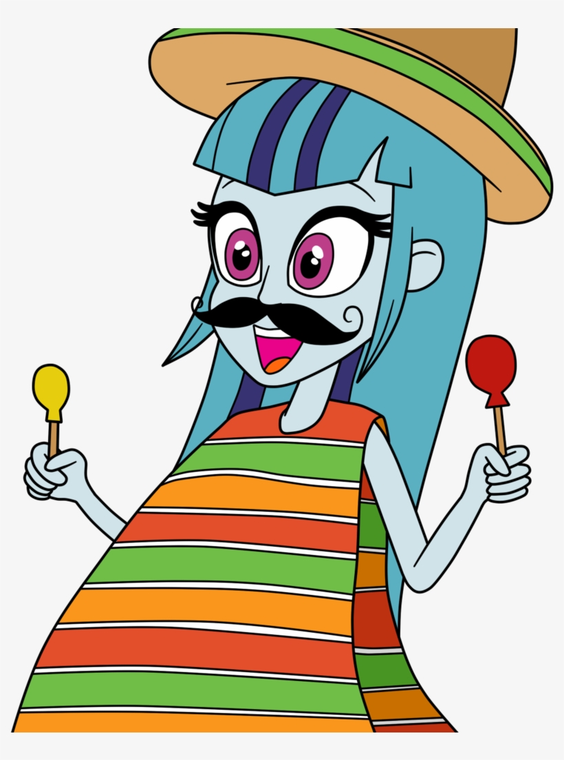 Eagc7, Clothes, Equestria Girls, Fake Moustache, Female, - Cartoon, transparent png