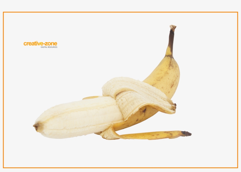 Half Peeled Banana, Transparent - Half Peeled Banana Transparent, transparent png