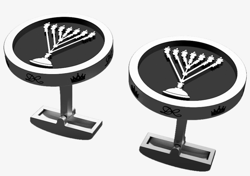 Buy Exclusive Jewish Cufflinks «menora» - Jewish People, transparent png