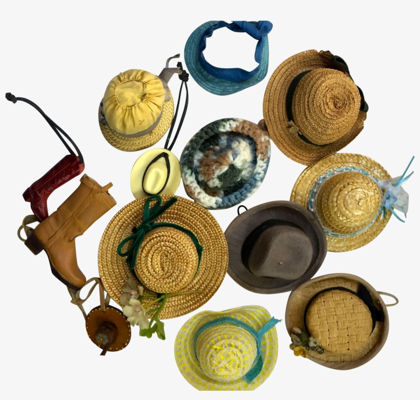 Vintage Miniature Hats - Ceramic, transparent png