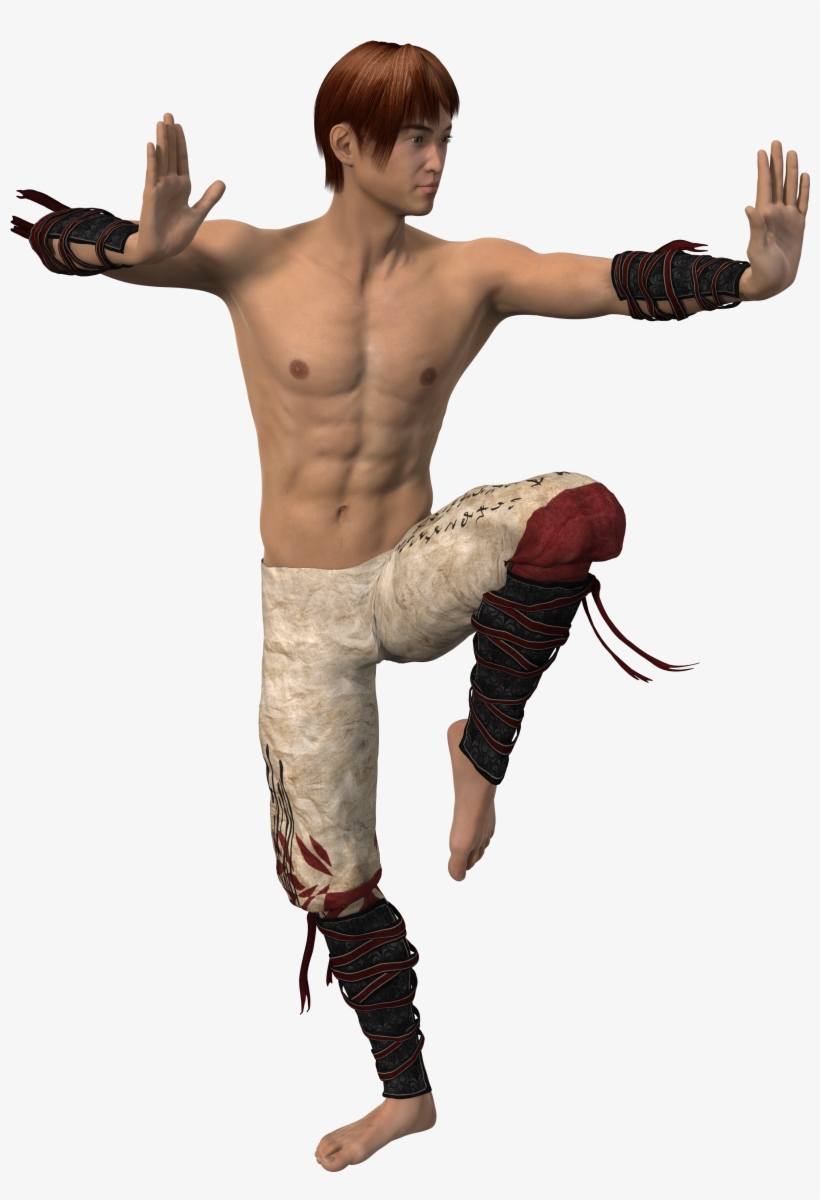 Man In Asian Fight Pose - Fight Man, transparent png
