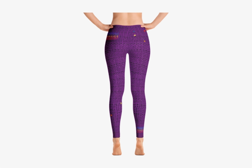 Purple Stars Long Leggings, transparent png