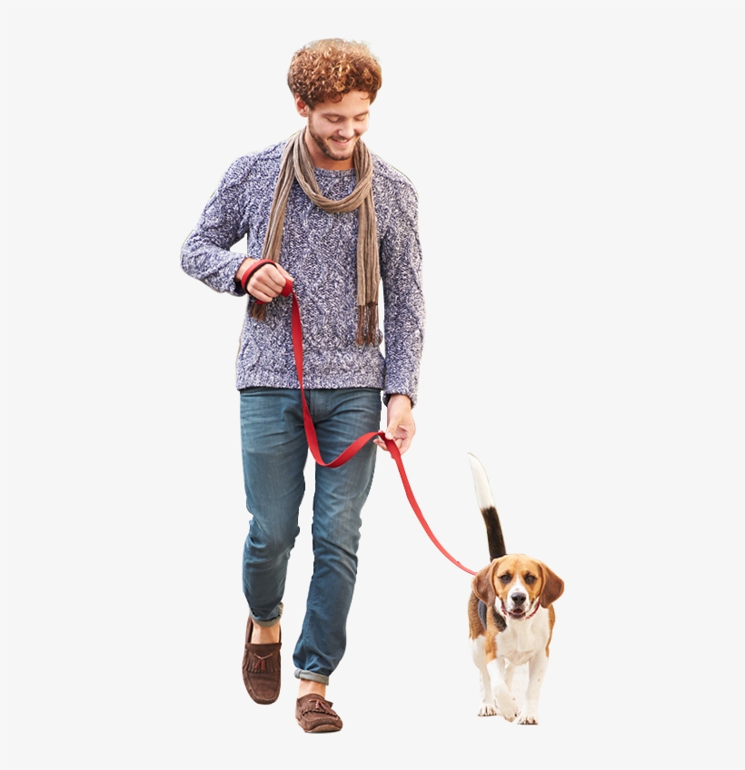 We Partner With Rescues And Animal Control Agencies - Men With Dog Png, transparent png