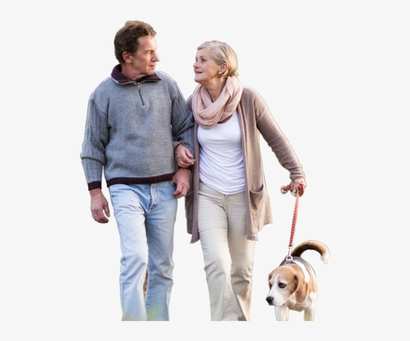 Couple Walking Png - Couple Walking Dog Png, transparent png