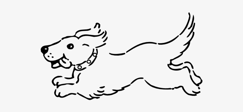 28 Collection Of Dog Walking Clipart Black And White - Clip Art Dog Black And White, transparent png