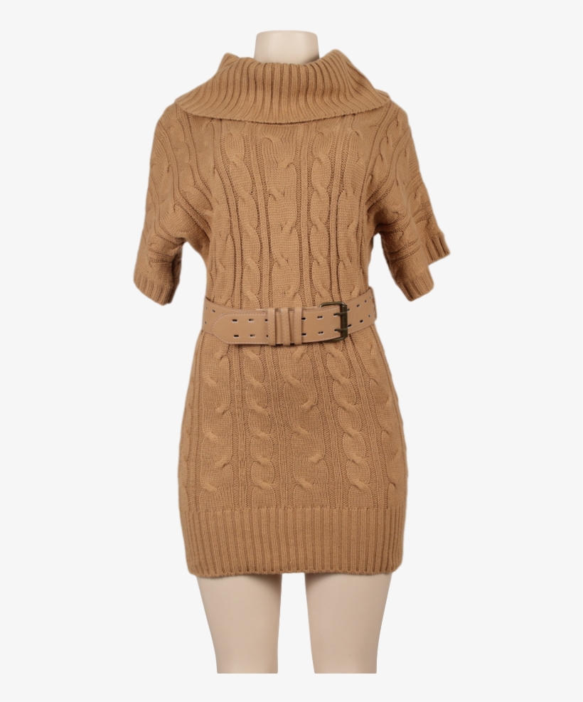 Forever 21 Boutique Belted Sweater Dress - Pencil Skirt, transparent png