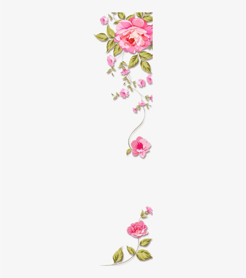 Mq Pink Roses Border Borders - Background Of Birthday Invitation Card, transparent png