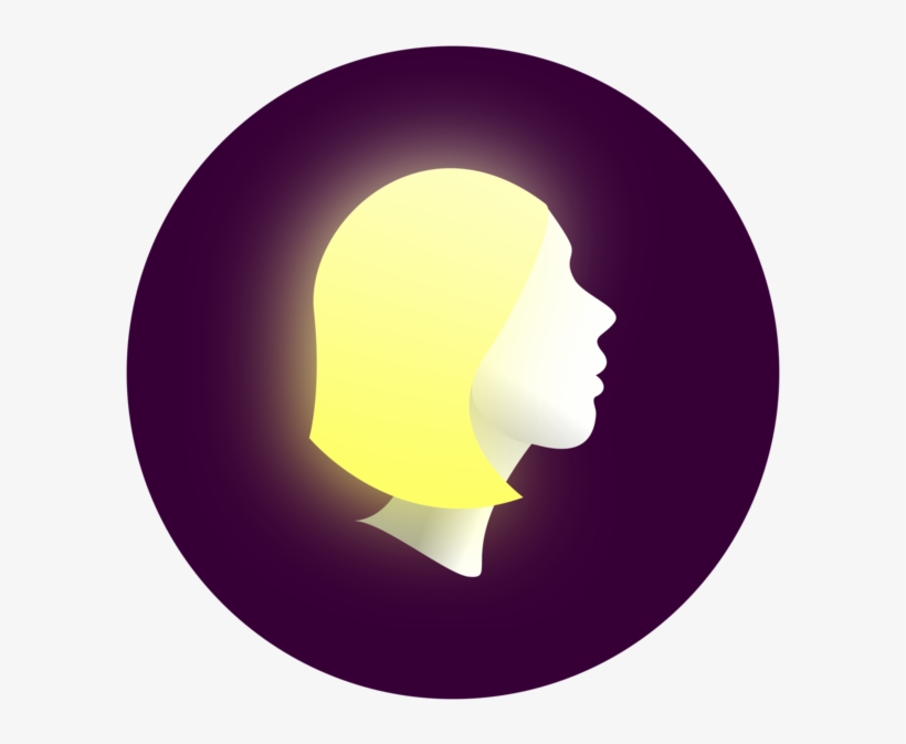 Blond Female Face - Circle, transparent png